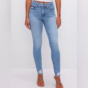 GOOD AMERICAN Soft-Tech Good Leg Skinny Jeans Indigo 506 Size 4